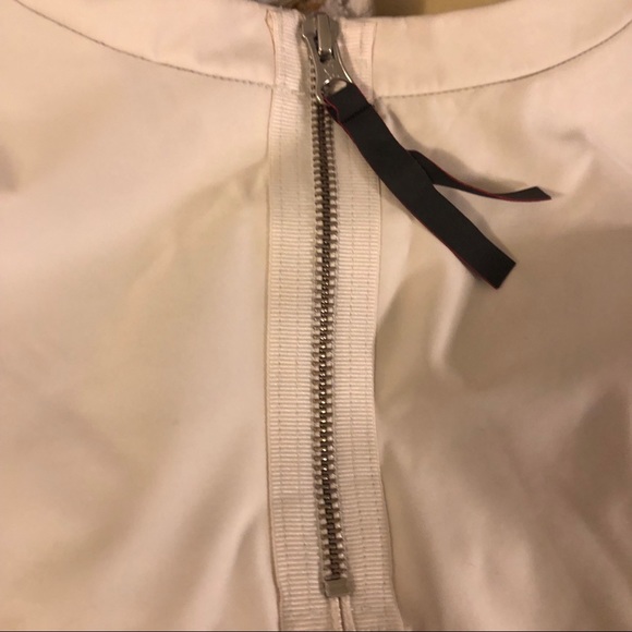 Lululemon White Crewneck Mesh and Ruffle Sweater - Picture 6 of 6